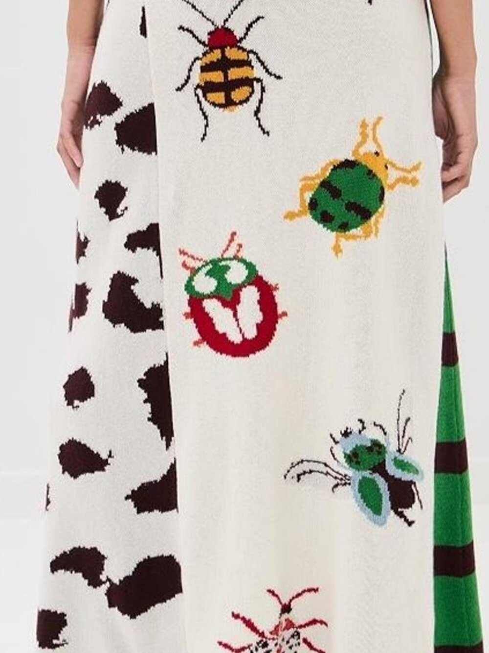 The Elder Statesman NWT Bug Cashmere Skirt